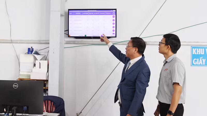 Quản lý sản xuất trên hệ thống.