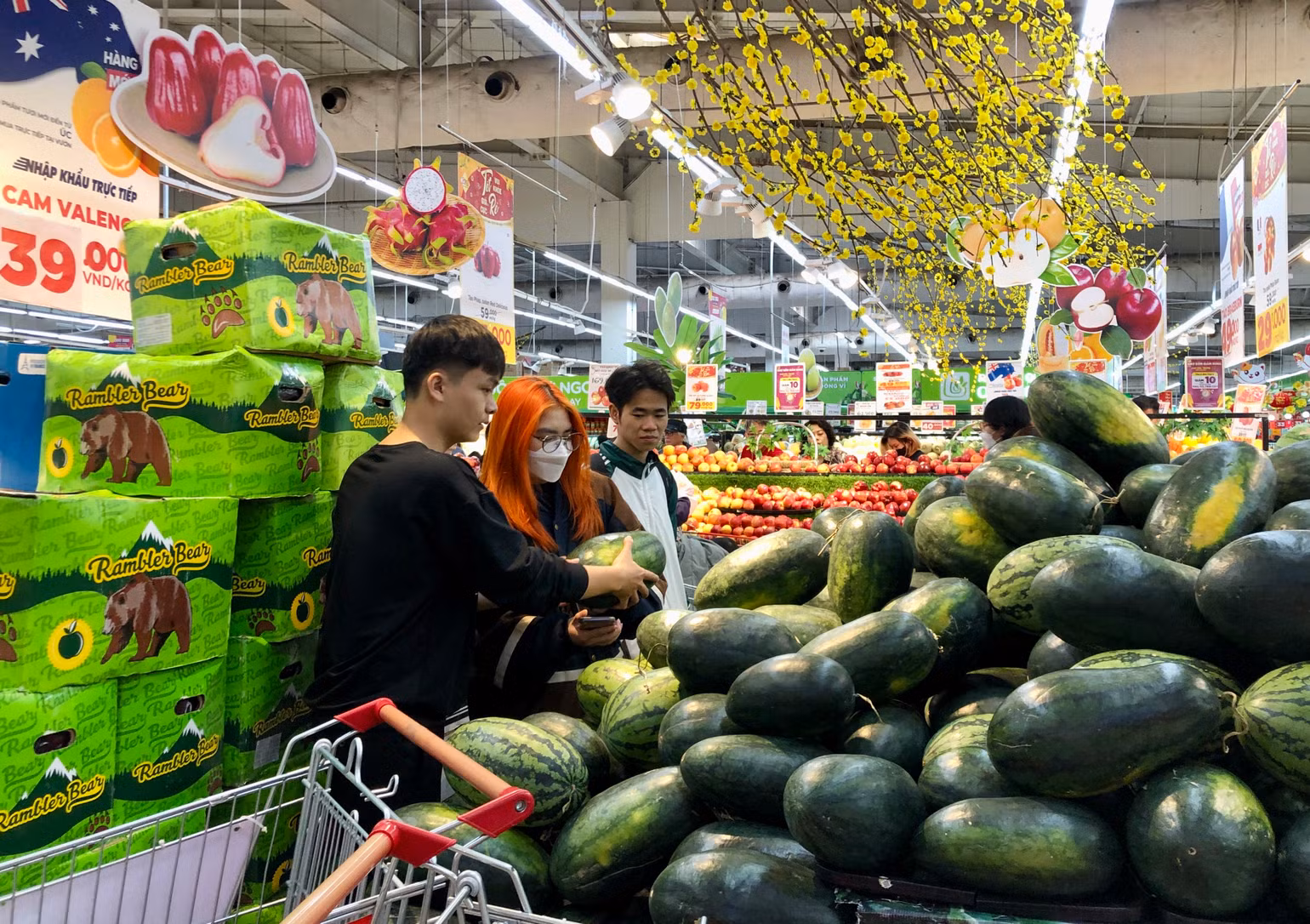 Người tiêu dùng chọn mua hàng tại siêu thị Big C Thăng Long, Hà Nội. (Ảnh: Nguyên Trang) Người tiêu dùng chọn mua hàng tại siêu thị Big C Thăng Long, Hà Nội. (Ảnh: Nguyên Trang)
