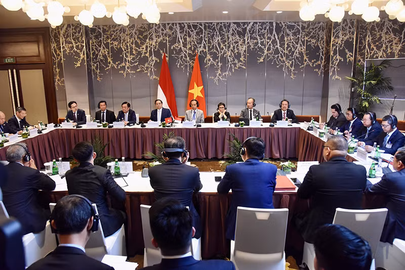 Quang cảnh cuộc Đối thoại Doanh nghiệp cấp cao Việt Nam-Indonesia.