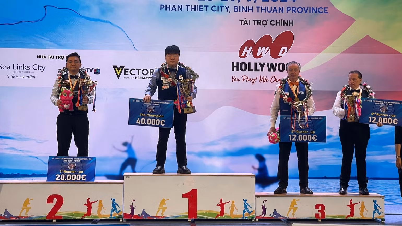 Tay cơ Cho Myung Woo (người Hàn Quốc) giành chức vô địch Tay cơ Cho Myung Woo (người Hàn Quốc) giành chức vô địch