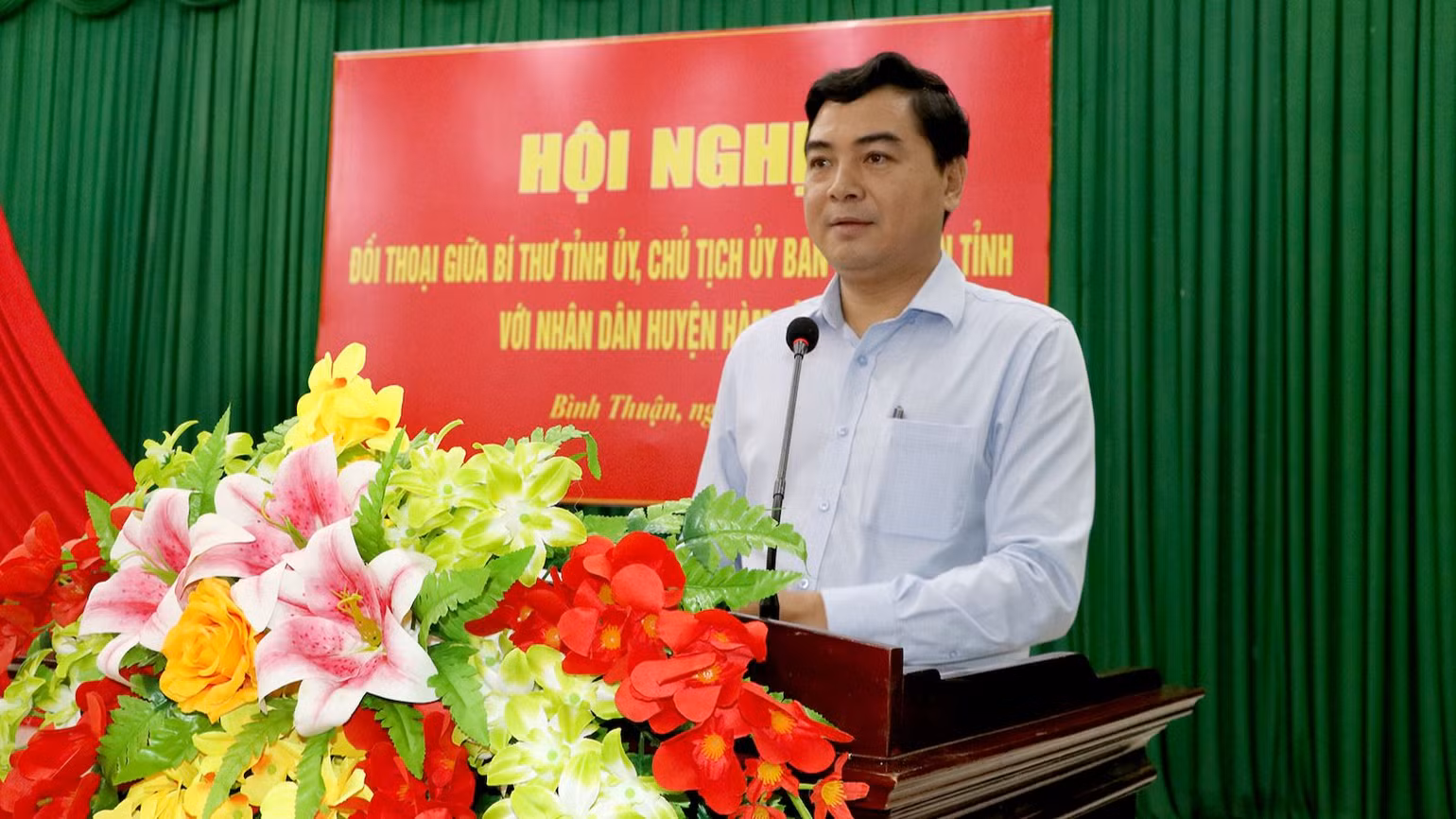 Đồng chí Nguyễn Hoài Anh, Bí thư Tỉnh ủy kết luận. Đồng chí Nguyễn Hoài Anh, Bí thư Tỉnh ủy kết luận.