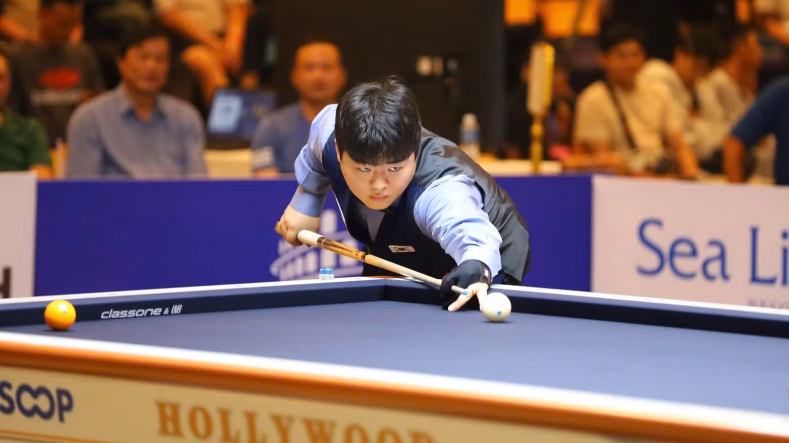 Tay cơ Cho Myung Woo (Hàn Quốc) thắng 50-23 trong trận chung kết Tay cơ Cho Myung Woo (Hàn Quốc) thắng 50-23 trong trận chung kết