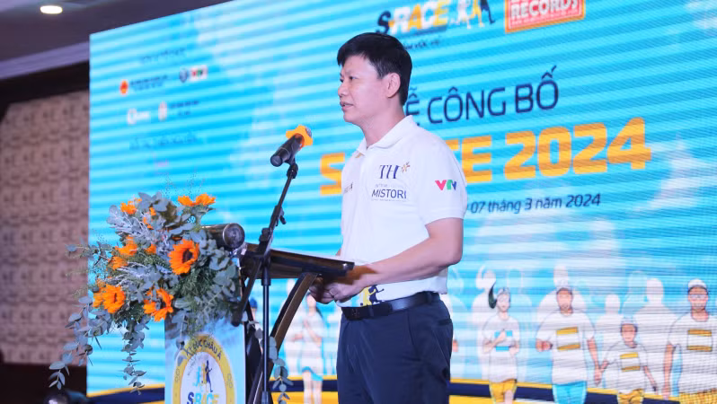 Ông Nguyễn Thanh Đề, Vụ trưởng Vụ Giáo dục Thể chất - Bộ Giáo dục và Đào tạo phát biểu tại Lễ công bố S-Race 2024. Ông Nguyễn Thanh Đề, Vụ trưởng Vụ Giáo dục Thể chất - Bộ Giáo dục và Đào tạo phát biểu tại Lễ công bố S-Race 2024.