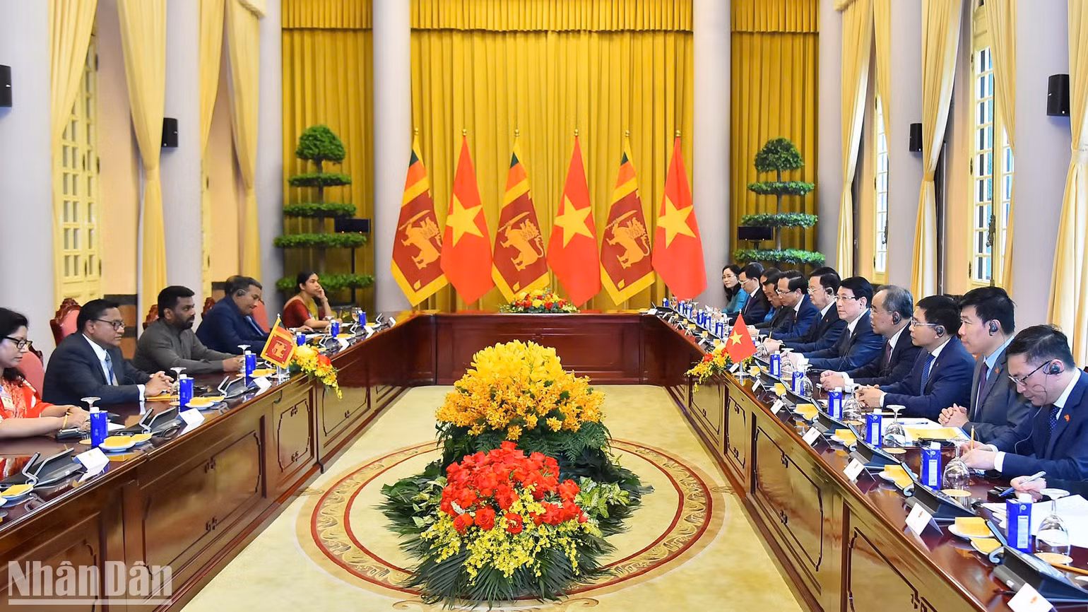 Quang cảnh hội đàm.