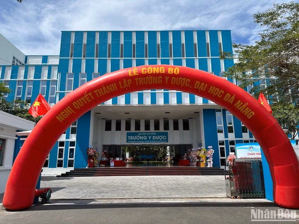 Trường Y Dược đóng tại Khu Đô thị Đại học Đà Nẵng, phường Hoà Quý, Quận Ngũ Hành Sơn, thành phố Đà Nẵng. (Ảnh: ANH ĐÀO)