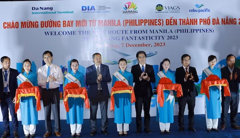 Đường bay Manila (Philippines) – Đà Nẵng với tần suất 3 chuyến/1 tuần. Ảnh: ANH ĐÀO