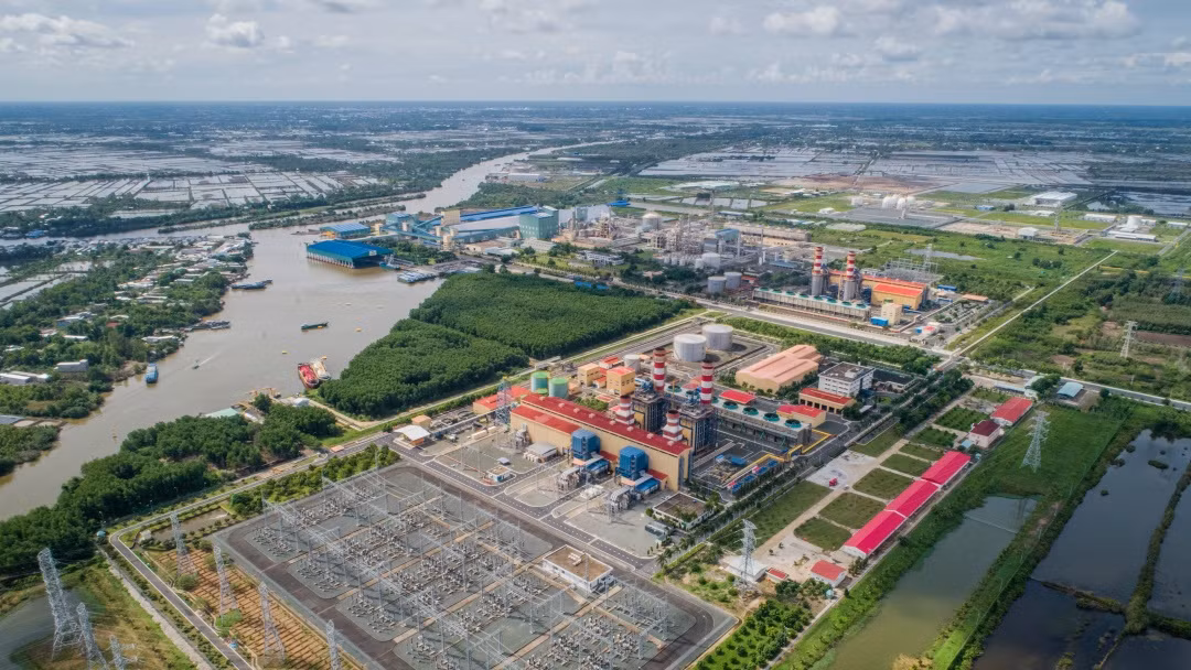 Toàn cảnh khu công nghiệp Khí-Điện-Đạm Cà Mau.