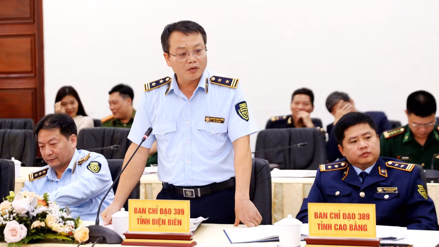 Đại diện Ban Chỉ đạo 389 các địa phương phát biểu tại Hội nghị.