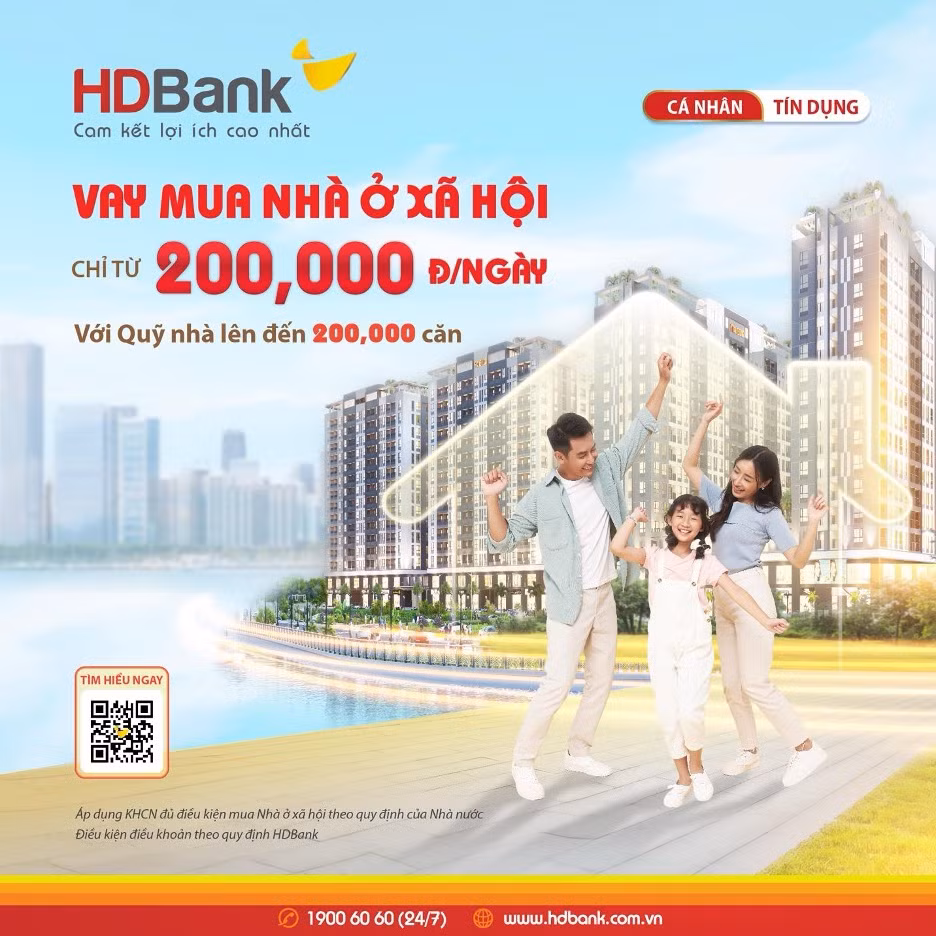 Vay dài, trả nhẹ - HDBank tiếp sức người trẻ an cư.