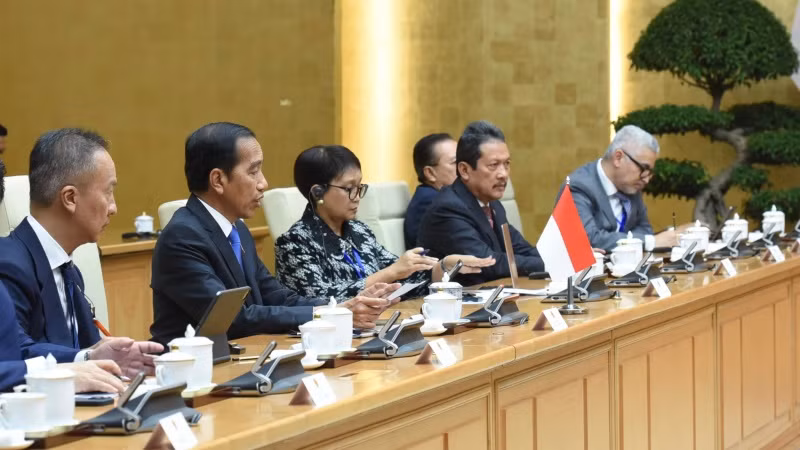 Tổng thống Indonesia Joko Widodo phát biểu tại buổi hội kiến. Tổng thống Indonesia Joko Widodo phát biểu tại buổi hội kiến.