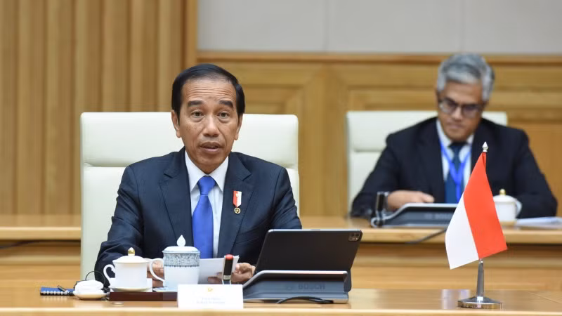 Tổng thống Indonesia Joko Widodo phát biểu tại buổi hội kiến. Tổng thống Indonesia Joko Widodo phát biểu tại buổi hội kiến.