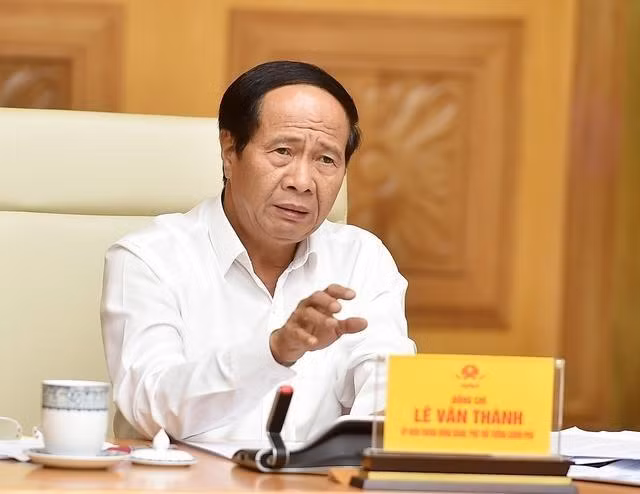 Phó Thủ tướng Lê Văn Thành, Trưởng Ban Chỉ đạo quốc gia về phát triển điện lực. (Ảnh: VGP)