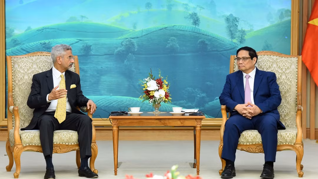 Thủ tướng Phạm Minh Chính tiếp Bộ trưởng Ngoại giao Ấn Độ Subramanyam Jaishankar. Thủ tướng Phạm Minh Chính tiếp Bộ trưởng Ngoại giao Ấn Độ Subramanyam Jaishankar.