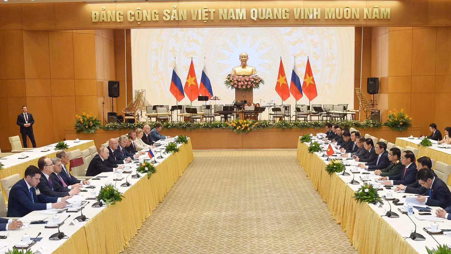 Quang cảnh buổi hội kiến. (Ảnh: Trần Hải)