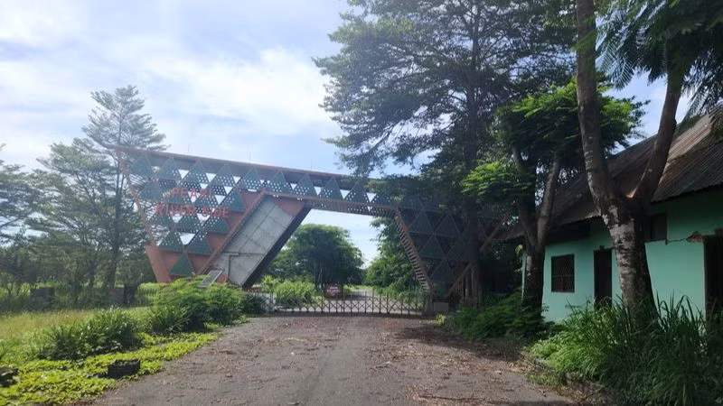 Cổng vào Dự án khu dân cư Giang Điền.
