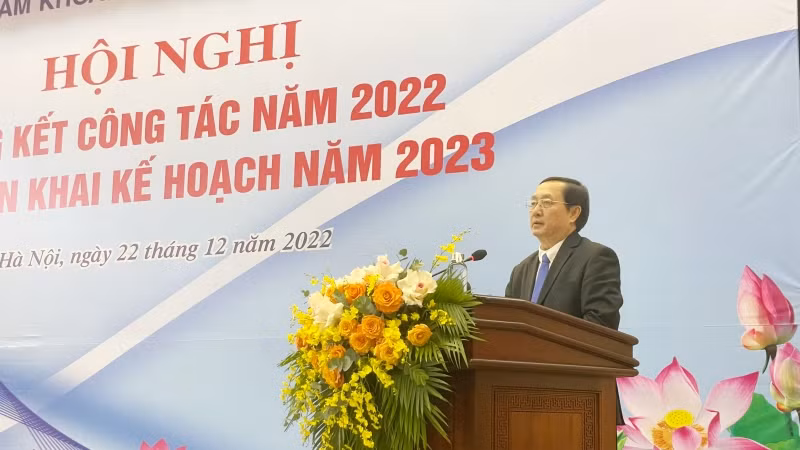 Bộ trưởng Khoa học và Công nghệ Huỳnh Thành Đạt phát biểu tại Hội nghị. Bộ trưởng Khoa học và Công nghệ Huỳnh Thành Đạt phát biểu tại Hội nghị.