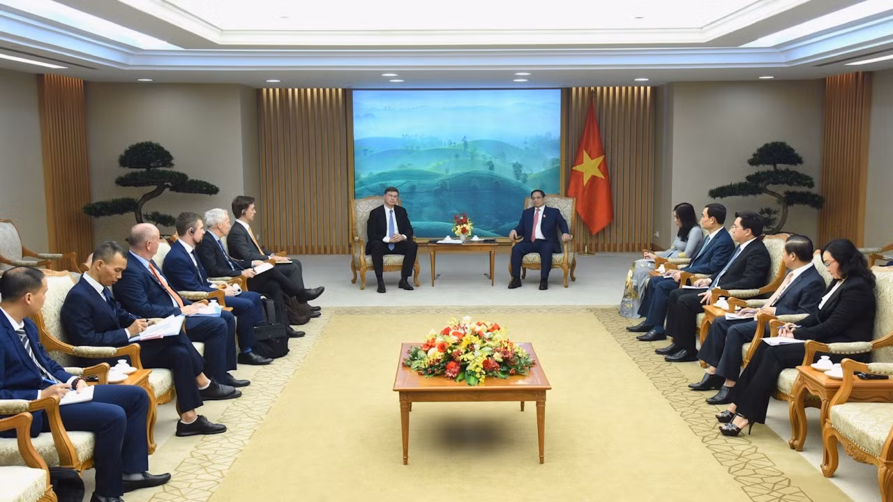 Quang cảnh buổi tiếp.