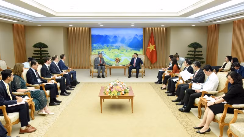 Thủ tướng Phạm Minh Chính tiếp Đoàn tham vấn Điều IV của Quỹ Tiền tệ Quốc tế.