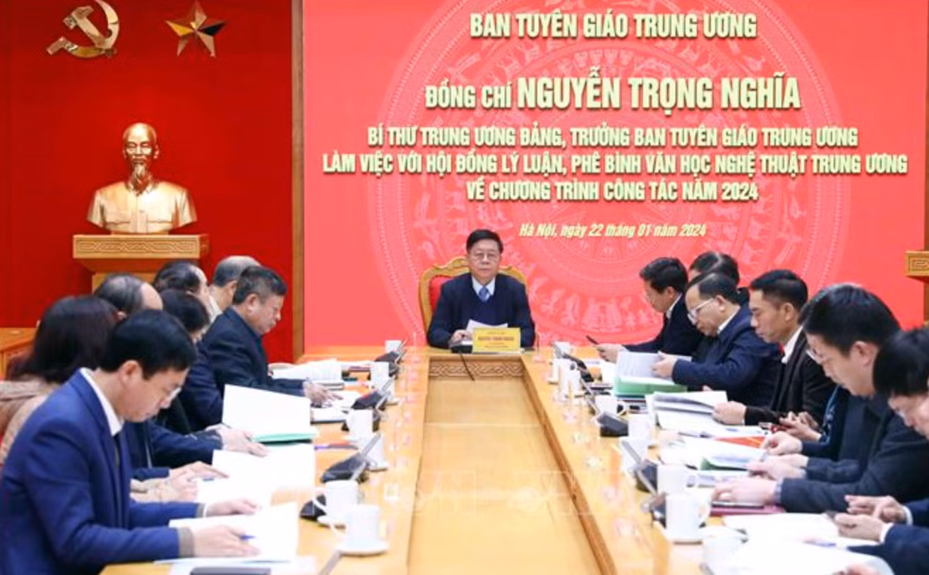 Quang cảnh buổi làm việc. (Ảnh: Phạm Kiên/TTXVN)