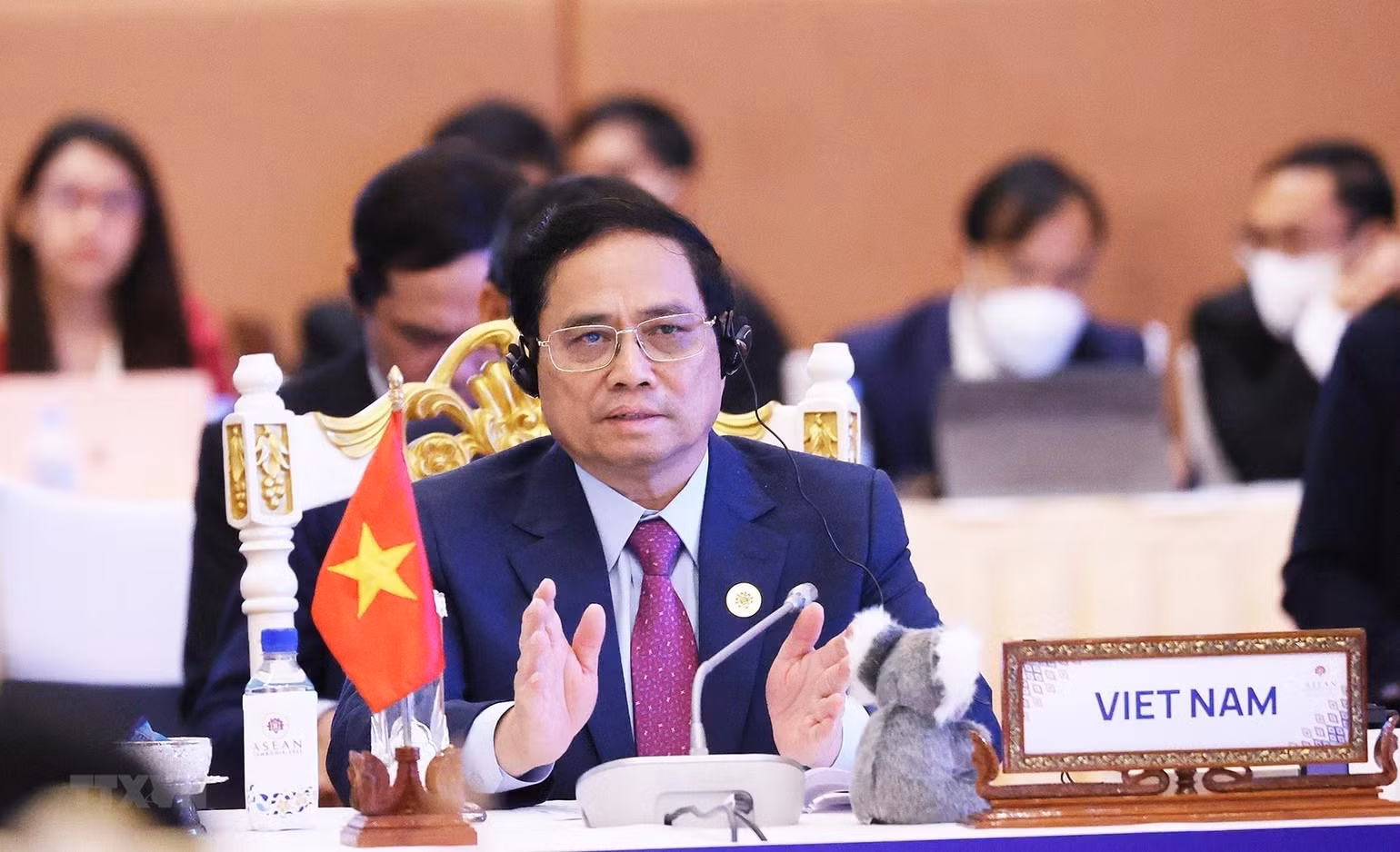 Thủ tướng Phạm Minh Chính và Đoàn đại biểu cấp cao Việt Nam tham gia tất cả các chương trình nghị sự với khoảng 30 Hội nghị cấp cao, sự kiện và tiếp xúc song phương. Ảnh: VGP Thủ tướng Phạm Minh Chính và Đoàn đại biểu cấp cao Việt Nam tham gia tất cả các chương trình nghị sự với khoảng 30 Hội nghị cấp cao, sự kiện và tiếp xúc song phương. Ảnh: VGP