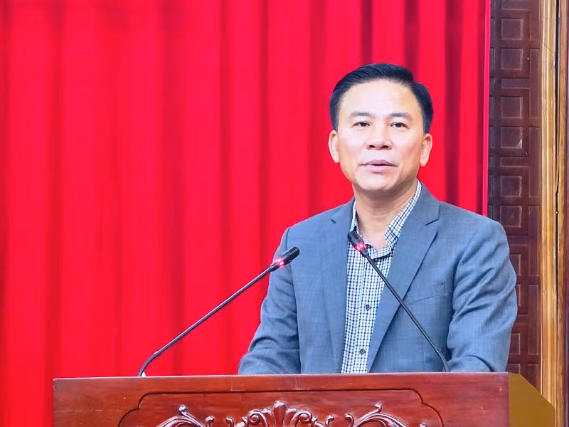 Bí thư Tỉnh ủy Thanh Hóa phát biểu tại Hội nghị.