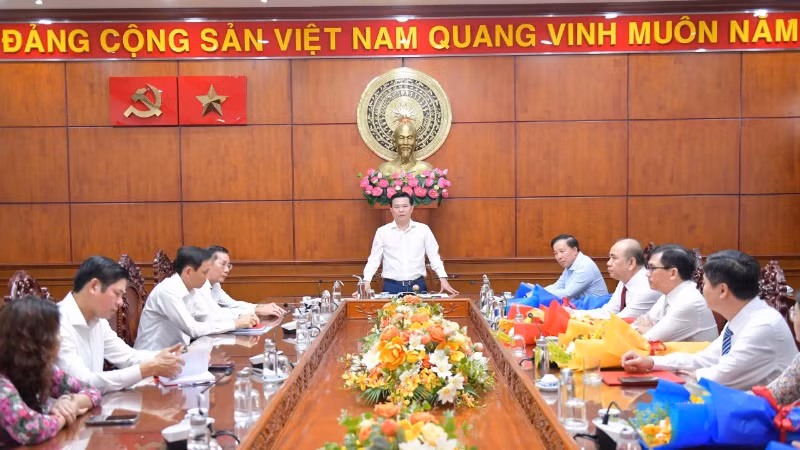 Phó Bí thư Thường trực Tỉnh ủy, Nguyễn Thanh Hải phát biểu chỉ đạo hội nghị.