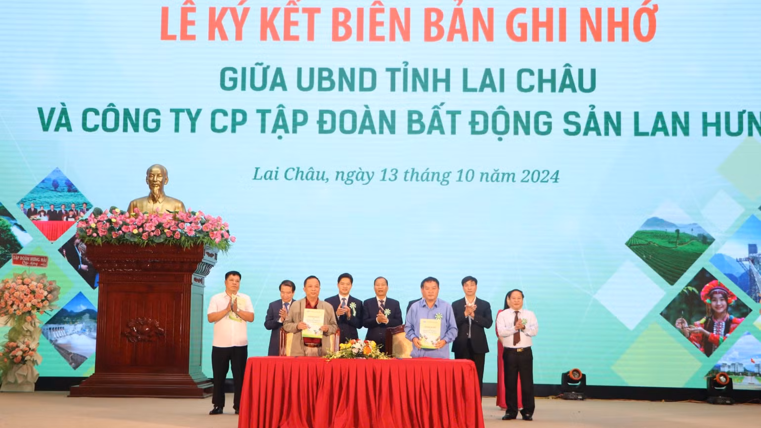Ký kết biên bản ghi nhớ giữa tỉnh Lai Châu và nhà đầu tư.