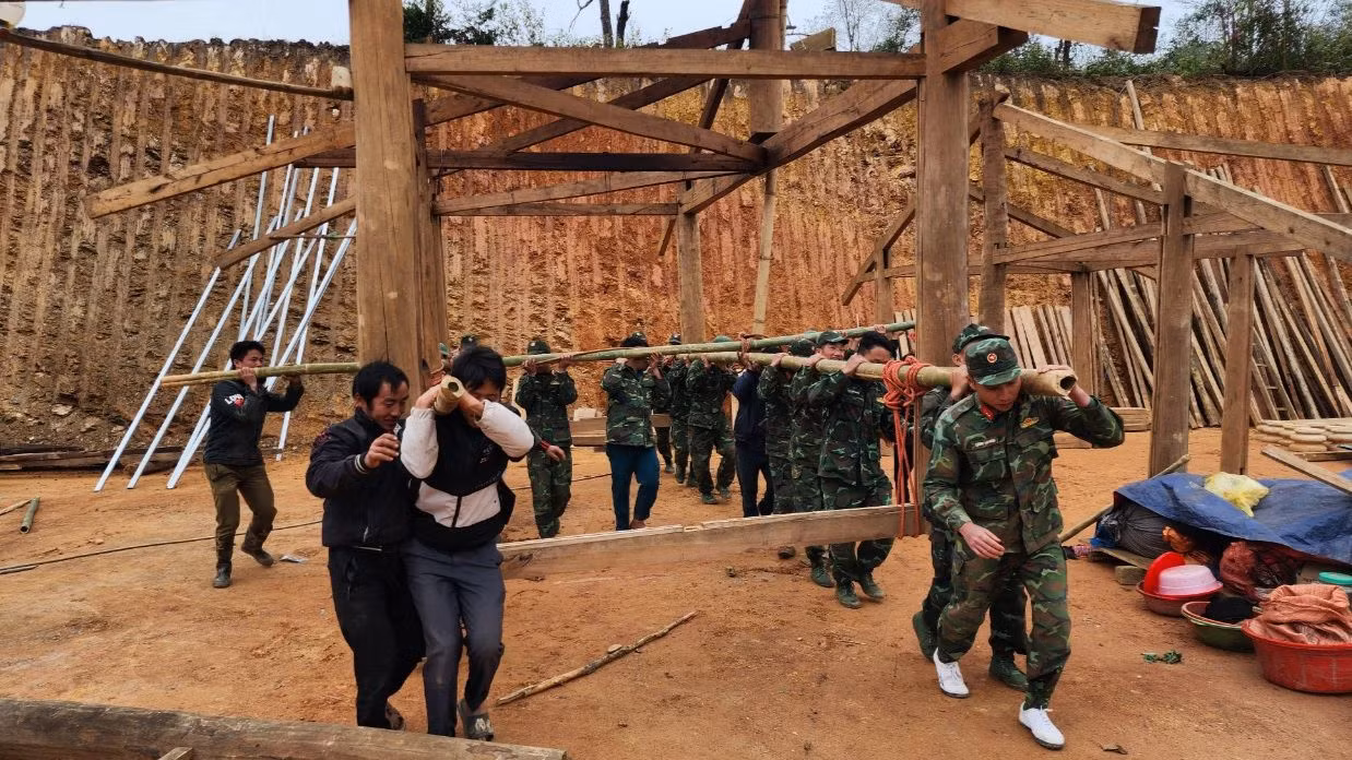 Đến thời điểm hiện tại đã có 45/88 hộ dân bản Nậm Pố xã Nậm Manh di chuyển đến nơi ở mới.