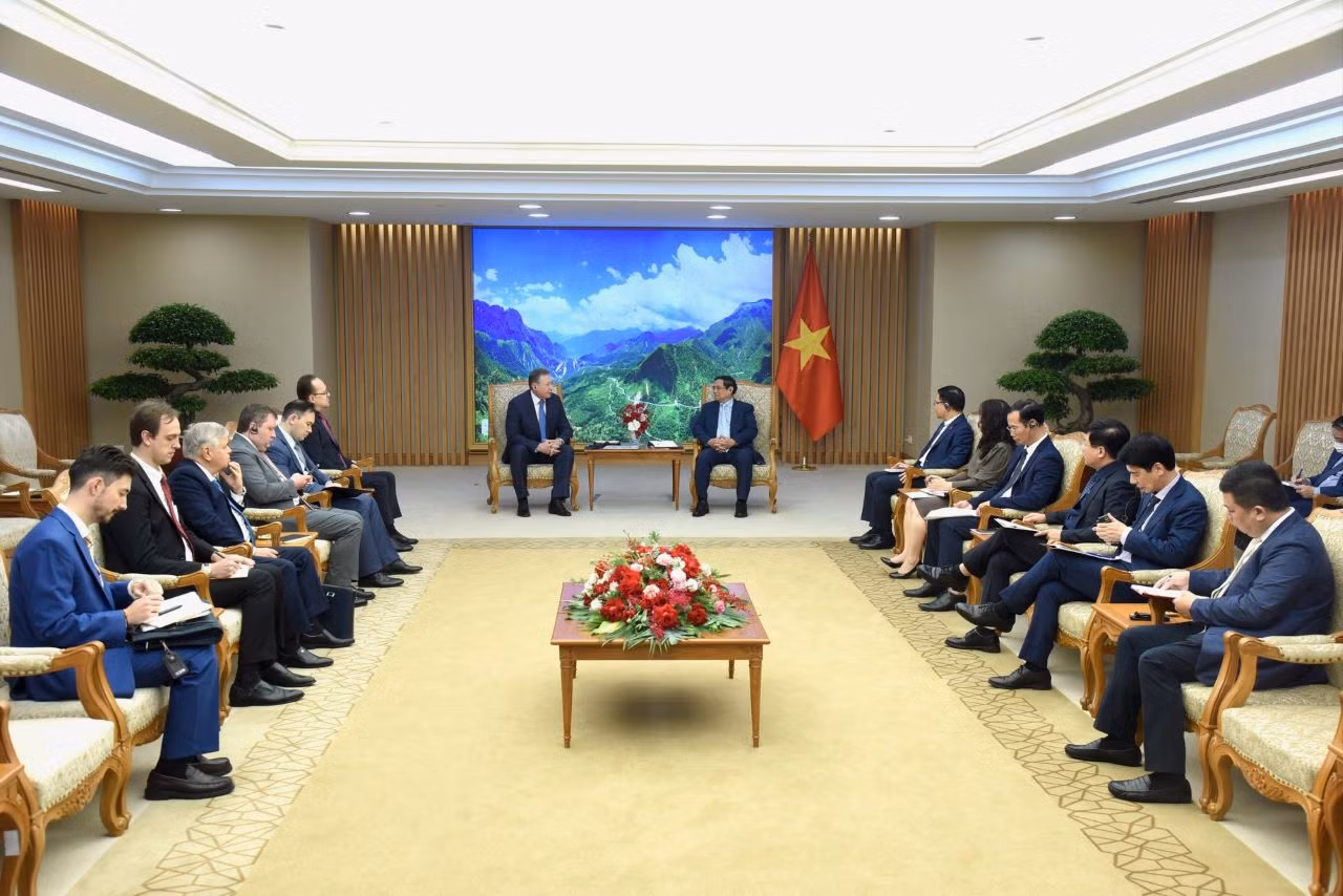 Thủ tướng Phạm Minh Chính tiếp ông Kudryashov, Tổng giám đốc Công ty dầu khí Zarubezhneft (LB Nga).