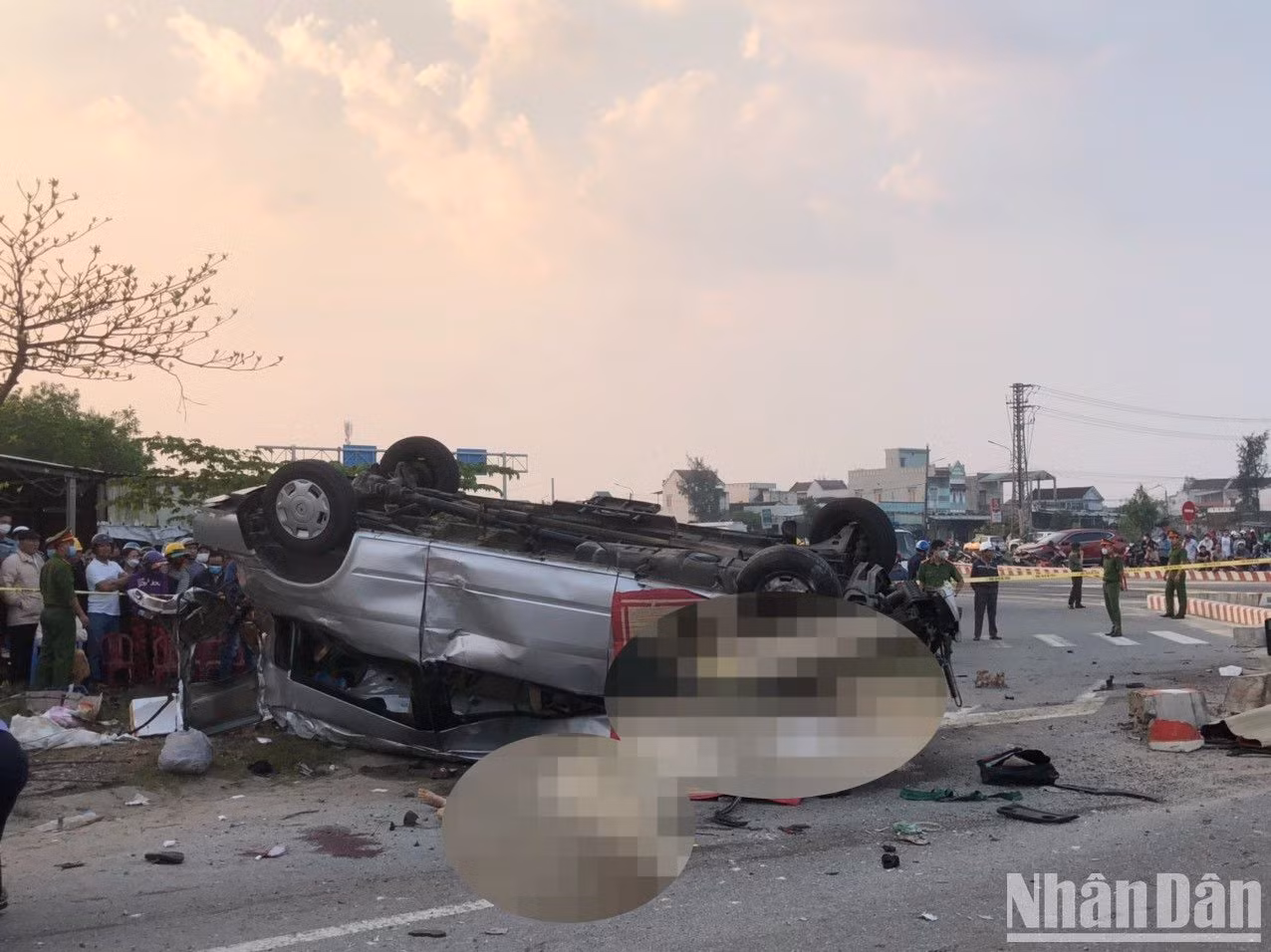 Hiện trường vụ tai nạn. (Ảnh: Ủy ban An toàn giao thông quốc gia) Hiện trường vụ tai nạn. (Ảnh: Ủy ban An toàn giao thông quốc gia)
