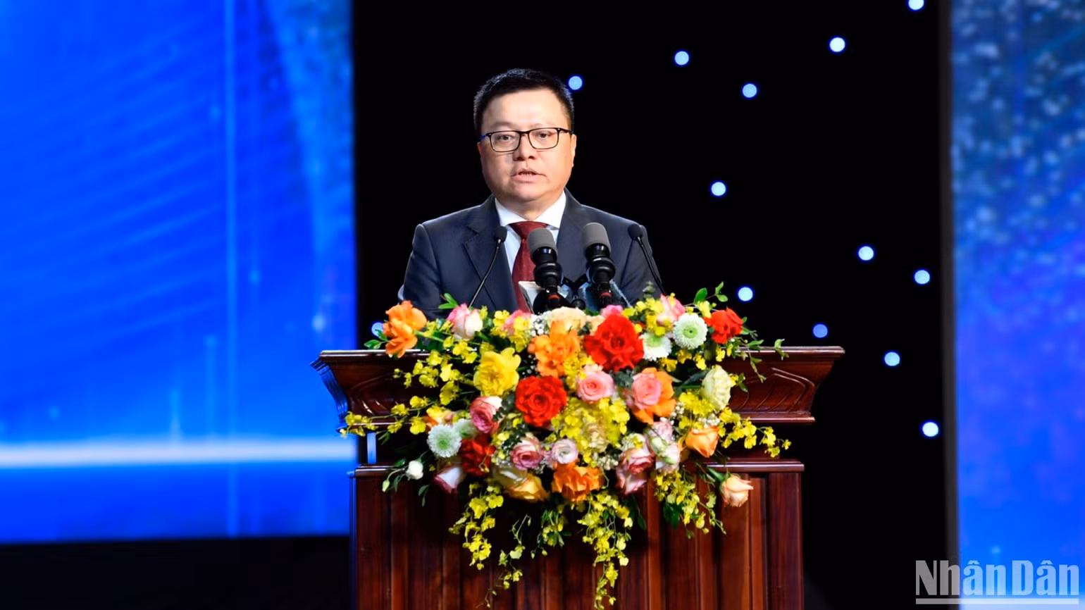 Đồng chí Lê Quốc Minh, Chủ tịch Hội đồng Giải Báo chí quốc gia phát biểu tại buổi lễ. (Ảnh: THÀNH ĐẠT) Đồng chí Lê Quốc Minh, Chủ tịch Hội đồng Giải Báo chí quốc gia phát biểu tại buổi lễ. (Ảnh: THÀNH ĐẠT)