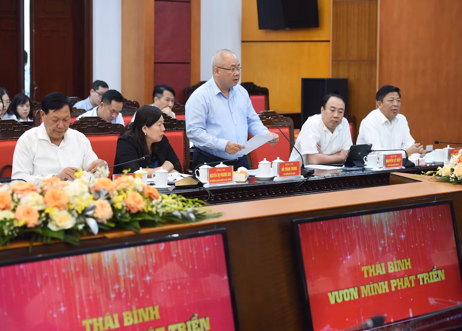 Thứ trưởng Tài chính Đỗ Thành Chung phát biểu.