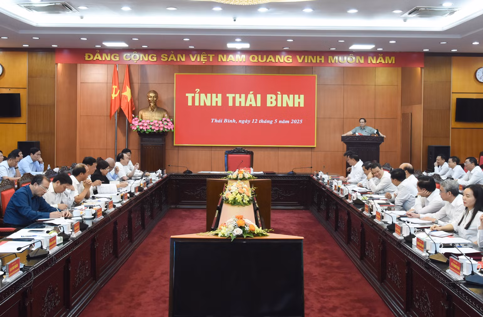 Thủ tướng nhấn mạnh tỉnh Thái Bình cần lấn biển để có không gian mới cho khu kinh tế, hạ tầng, công nghiệp để phát triển bứt phá.