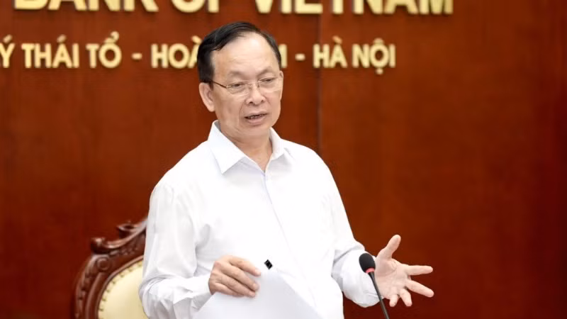 Phó Thống đốc Thường trực Ngân hàng Nhà nước Đào Minh Tú phát biểu tại buổi làm việc. Phó Thống đốc Thường trực Ngân hàng Nhà nước Đào Minh Tú phát biểu tại buổi làm việc.