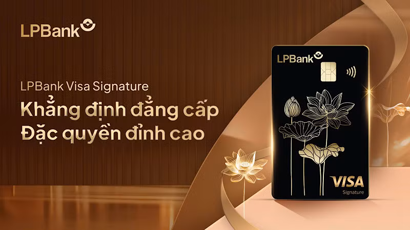 Thẻ tín dụng quốc tế LPBank Visa Signature là dòng thẻ cao cấp, thiết kế chuyên biệt cho khách hàng của LPBank Priority. Thẻ tín dụng quốc tế LPBank Visa Signature là dòng thẻ cao cấp, thiết kế chuyên biệt cho khách hàng của LPBank Priority.