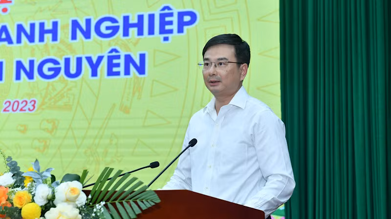 Phó Thống đốc Ngân hàng Nhà nước Phạm Thanh Hà phát biểu khai mạc Hội nghị.