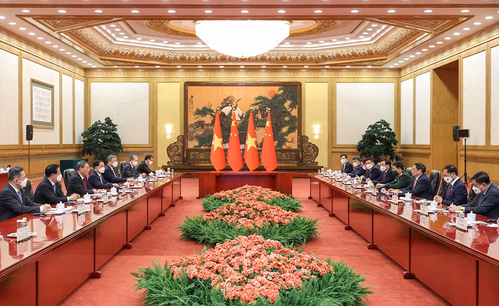 Quang cảnh cuộc hội đàm. (Ảnh: NHẬT BẮC) Quang cảnh cuộc hội đàm. (Ảnh: NHẬT BẮC)