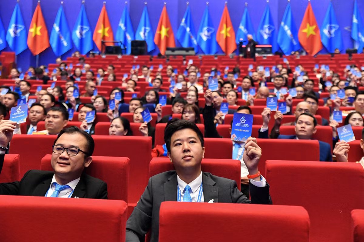 Các đại biểu hiệp thương tại Đại hội.