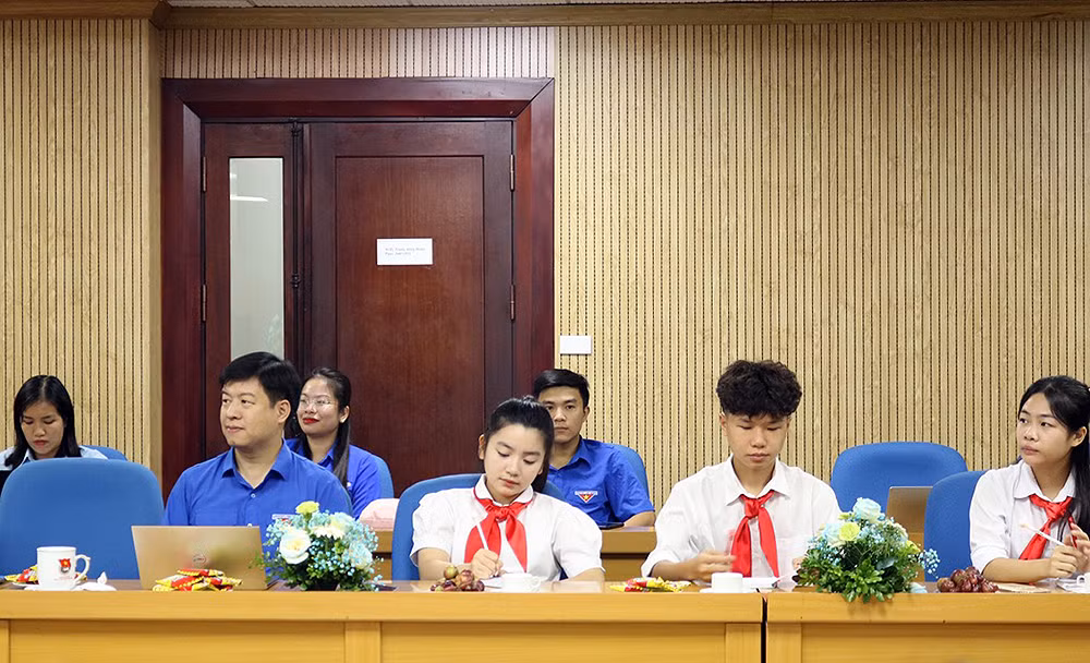 Đại biểu thiếu nhi tại chương trình.