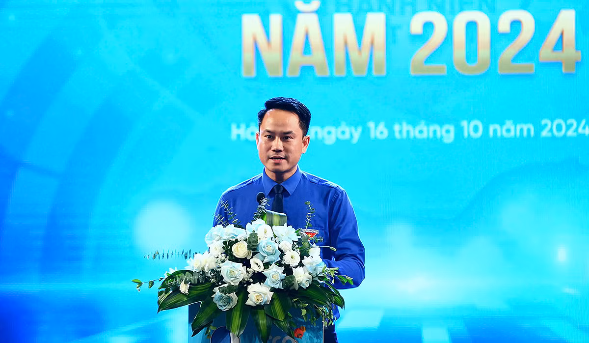 Anh Nguyễn Kim Quy phát biểu ý kiến tại Gala.