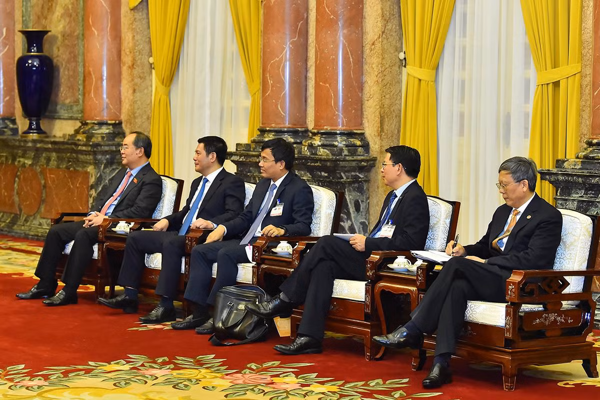 Các thành viên Đoàn Việt Nam tham dự buổi tiếp. Các thành viên Đoàn Việt Nam tham dự buổi tiếp.