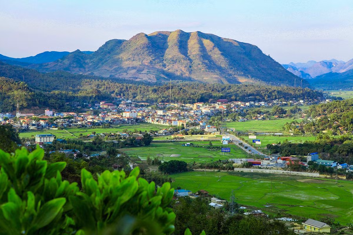 Trung tâm huyện Tuần Giáo hôm nay.