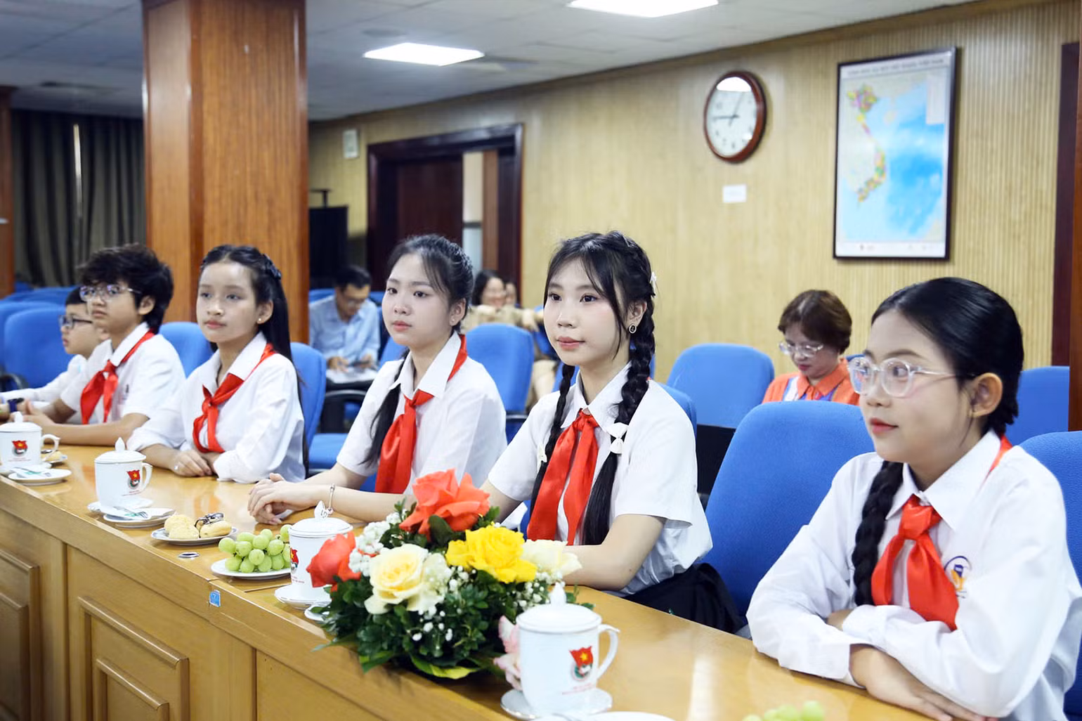 Các đại biểu ưu tú dự Đại hội có mặt tại buổi họp báo. Các đại biểu ưu tú dự Đại hội có mặt tại buổi họp báo.