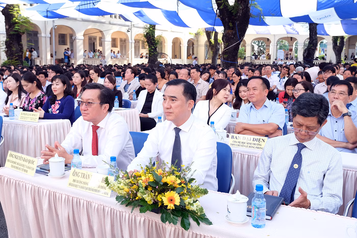 Đại diện các nhà trường tại lễ tổng kết và trao giải Kỳ thi.