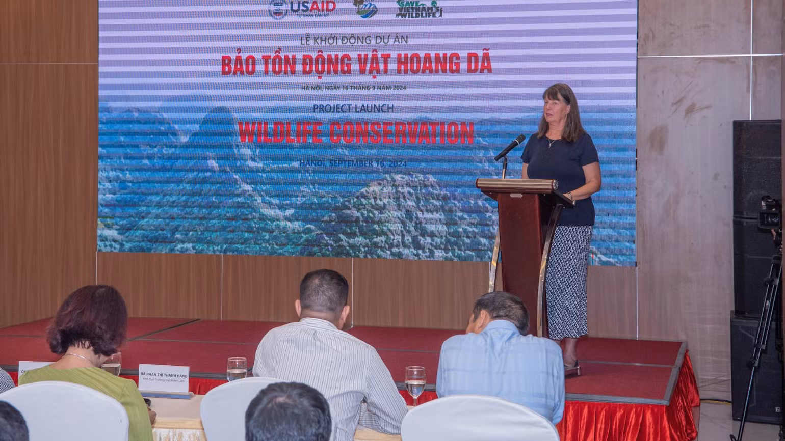 Phó Giám đốc USAID Việt Nam Debra Mosel phát biểu tại sự kiện. Phó Giám đốc USAID Việt Nam Debra Mosel phát biểu tại sự kiện.