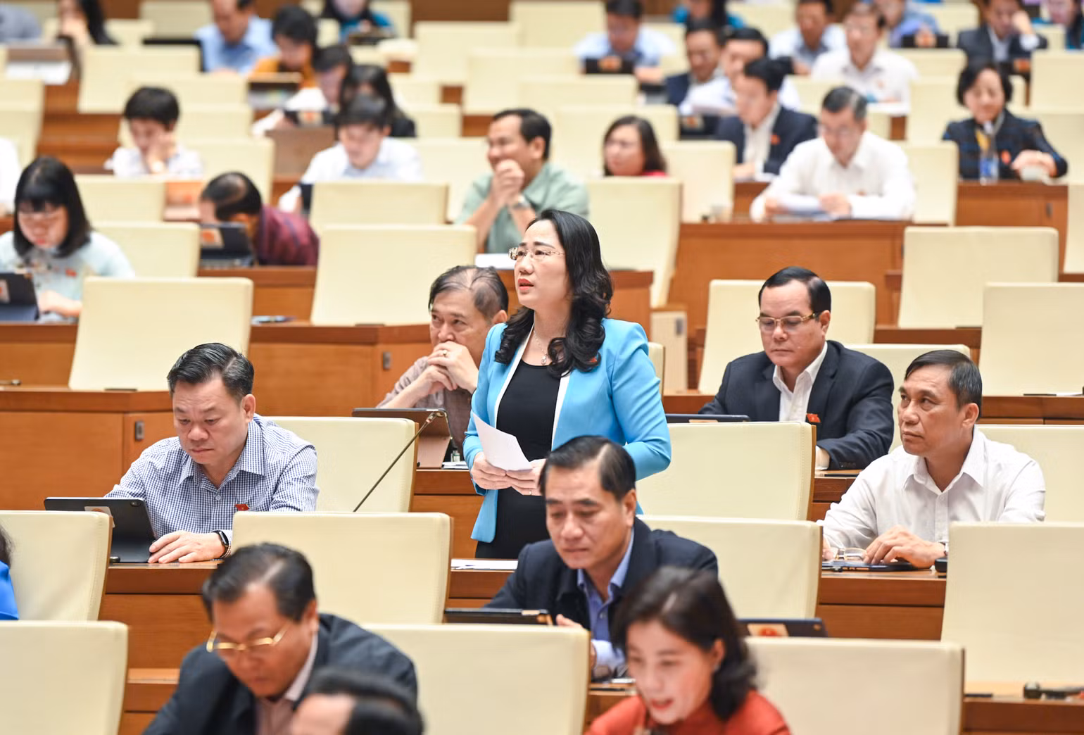 Đại biểu Nguyễn Thị Thủy. (Ảnh: DUY LINH)