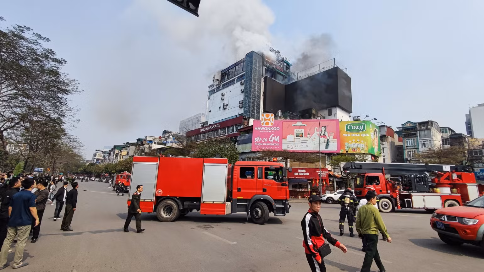 Hiện trường vụ cháy.