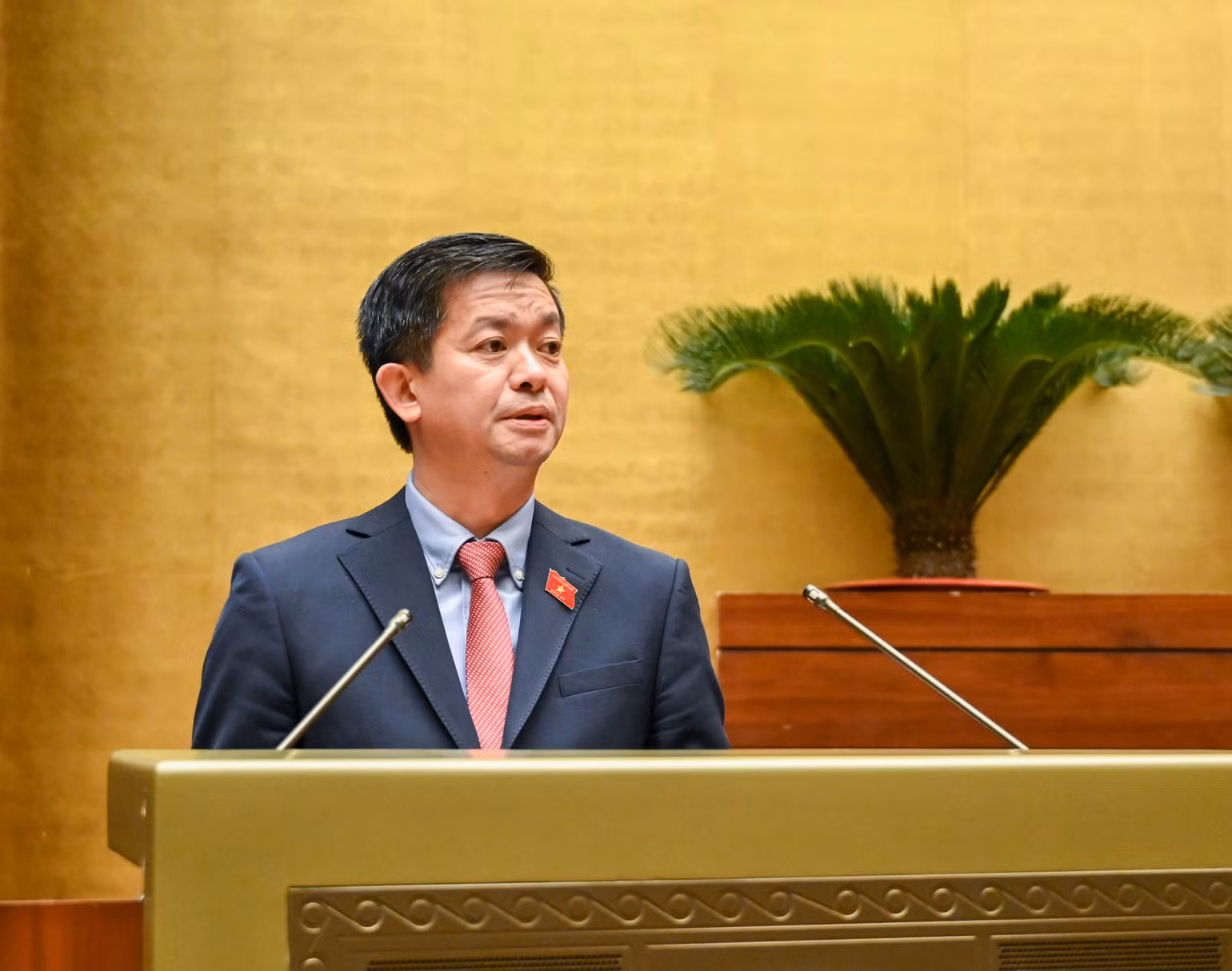 Tổng Thư ký Quốc hội, Chủ nhiệm Văn phòng Quốc hội Lê Quang Tùng phát biểu.