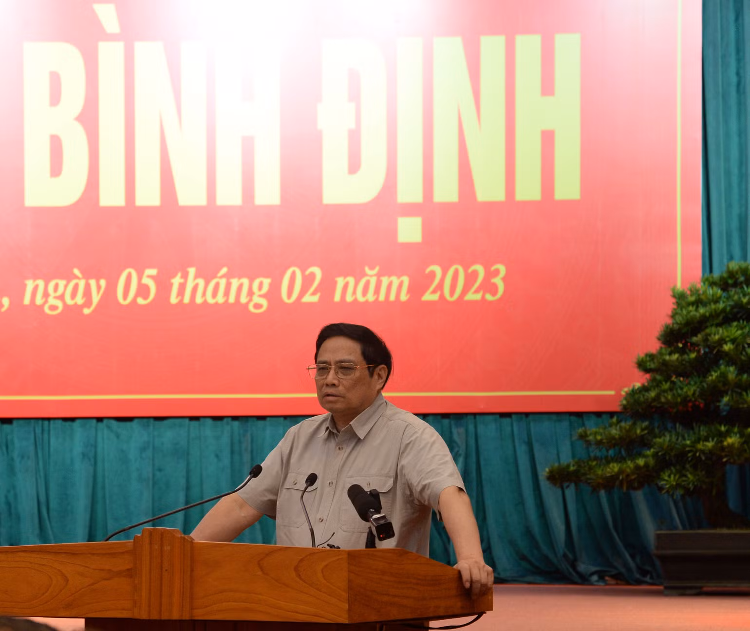 Thủ tướng Phạm Minh Chính phát biểu tại buổi làm việc.