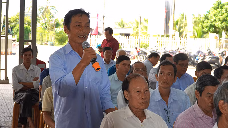 Nông dân huyện Châu Thành, tỉnh Đồng Tháp đánh giá cao về tính hiệu quả mà mô hình mang lại. (Ảnh: HỮU NGHĨA) Nông dân huyện Châu Thành, tỉnh Đồng Tháp đánh giá cao về tính hiệu quả mà mô hình mang lại. (Ảnh: HỮU NGHĨA)